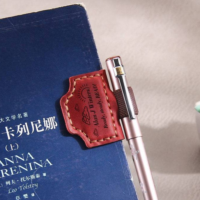 Wholesale Magnetic Bookmarks Can Holiday Gift Book Clips man made leather