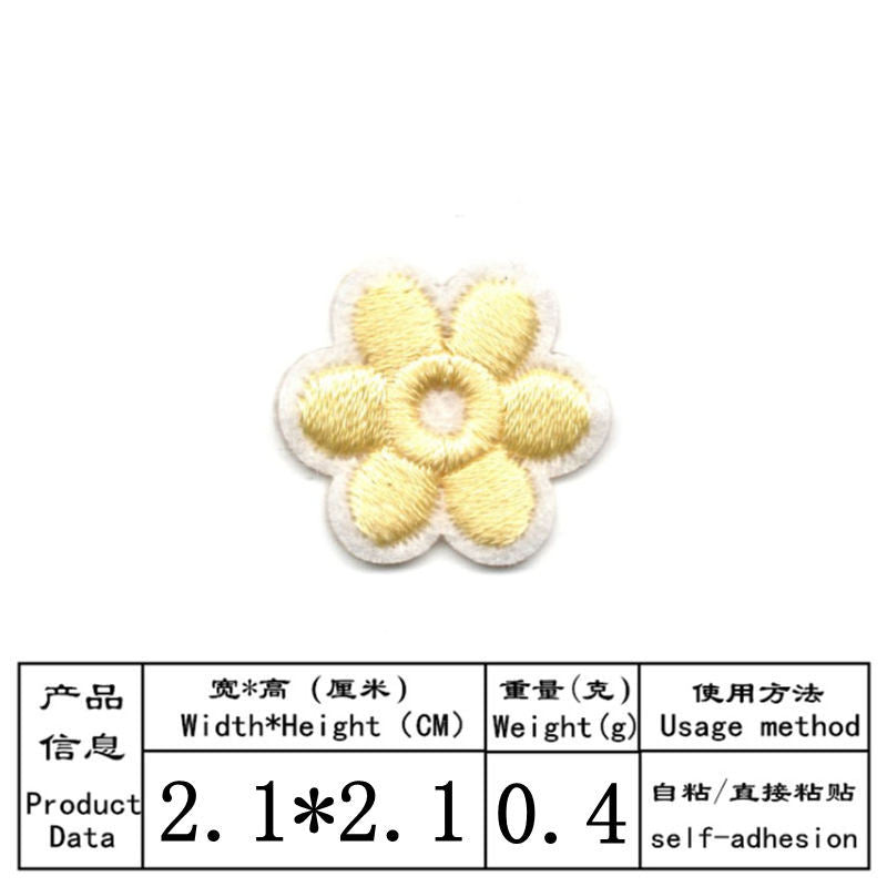 Wholesale Embroidery Thread Self Adhesive Patch Set Heart And Flower Designs For Clothing And Towel Decor Boutique Resale