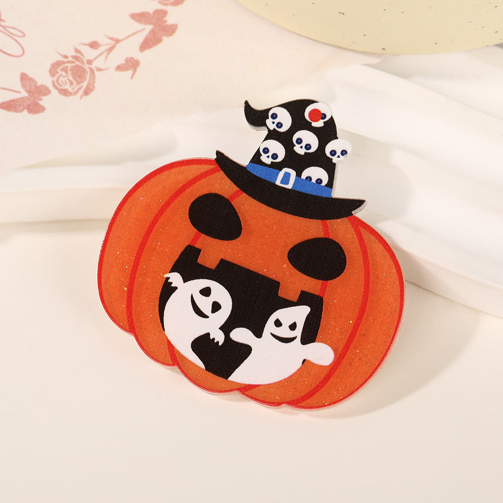Wholesale 10pcs Pumpkin Cat Ghost Acrylic Flatback