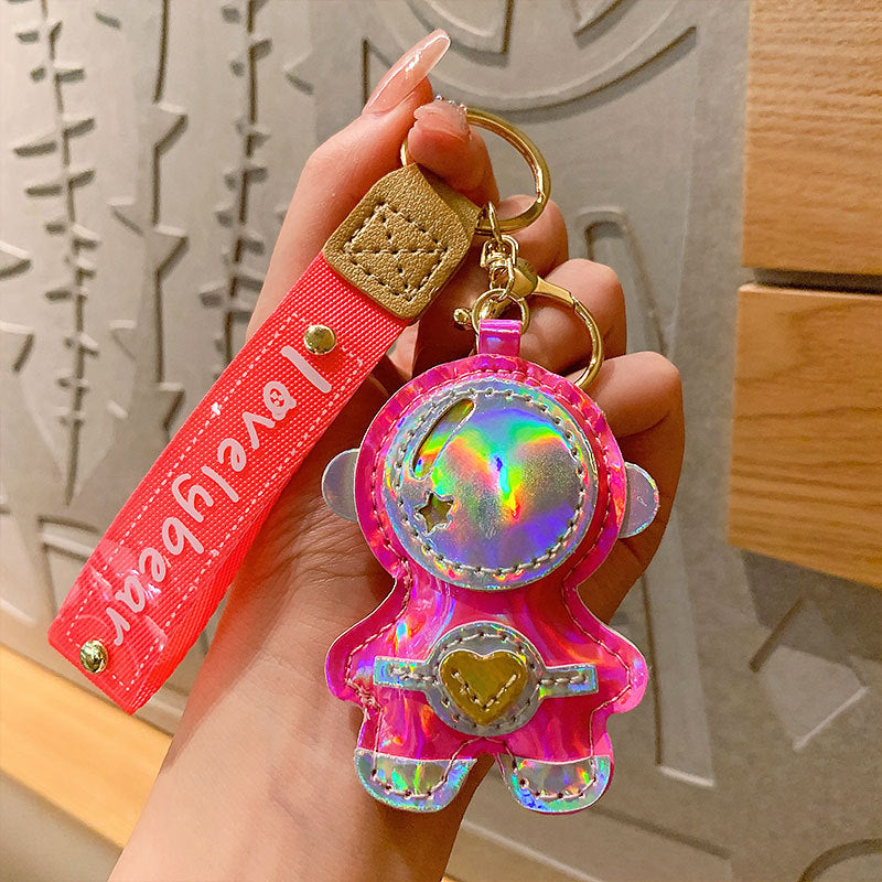 Wholesale Leather Cartoon Astronaut Keys