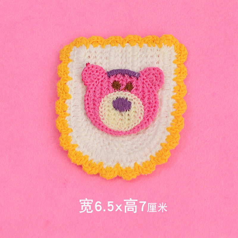 Wholesale Cute Cartoon Embroidered Fabric Patches With Floral And Fruit Designs For Clothing And Bags