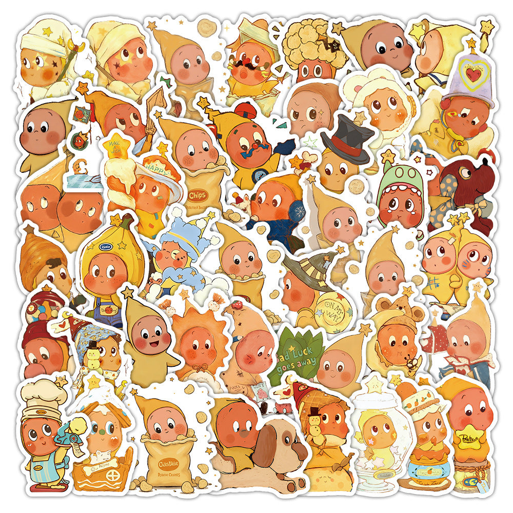 Wholesale 50 Cute Cartoon Star People Waterproof Vinyl Stickers OLY Exclusive
