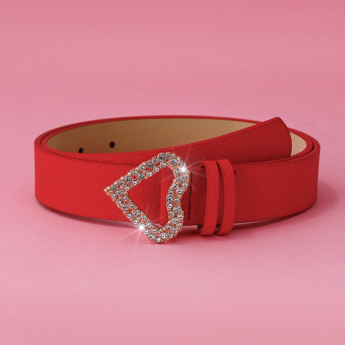 Wholesale Heart-shaped Needle Buckle PU Belt