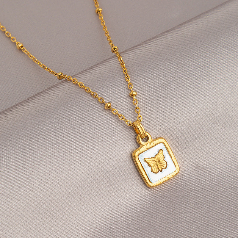 Wholesale Gold Titanium Steel Necklace for Women,  Non-Fading