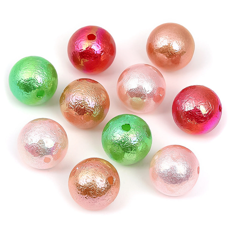 Wholesale of 50PCS/PACK Colored Shell Acrylic Beads