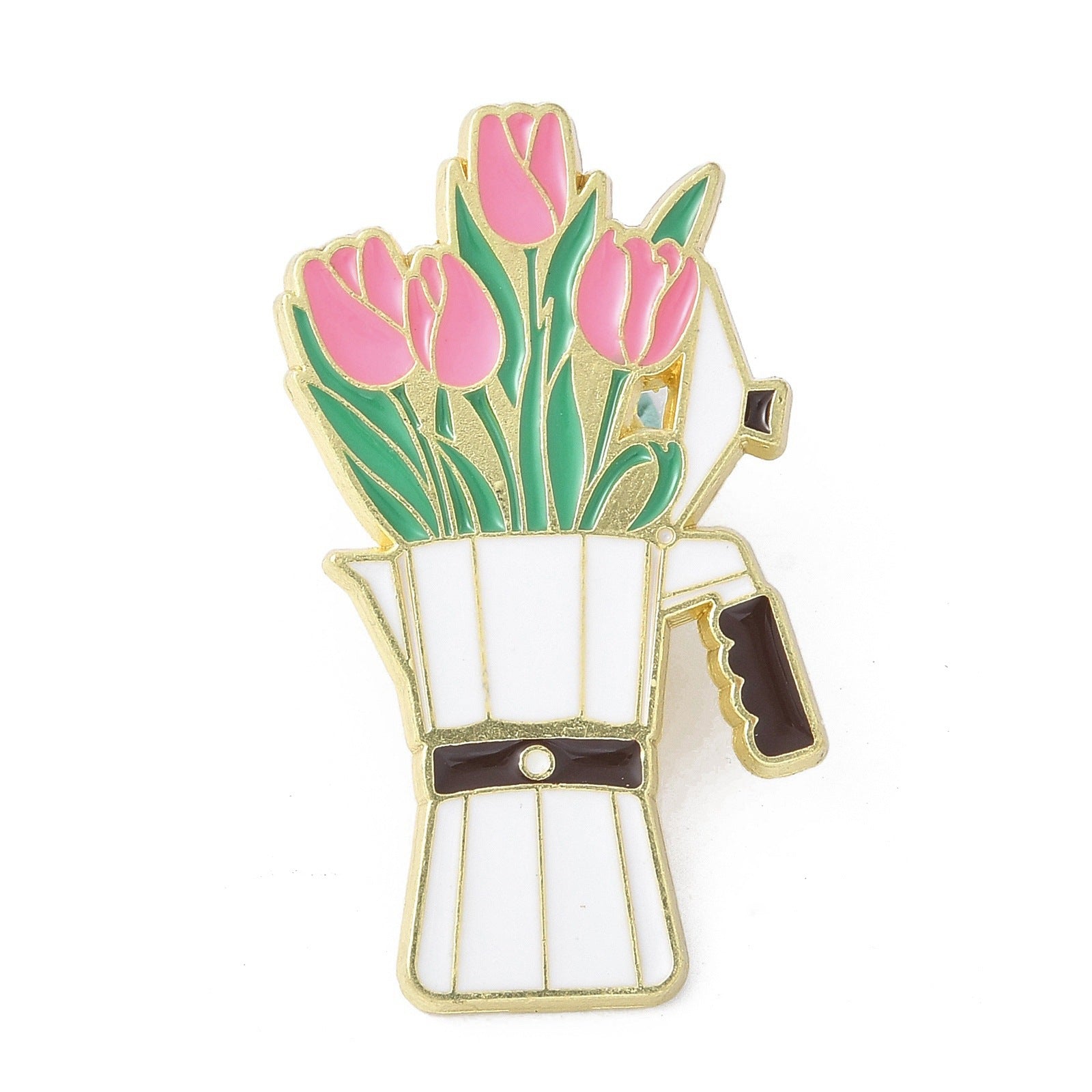Wholesale Drip oil cartoon flower cat sweet brooch