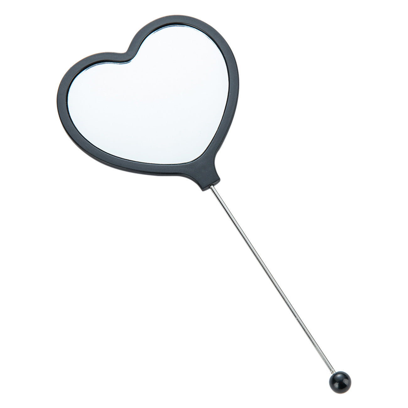 Wholesale DIY beaded handle mirror handheld makeup mirror