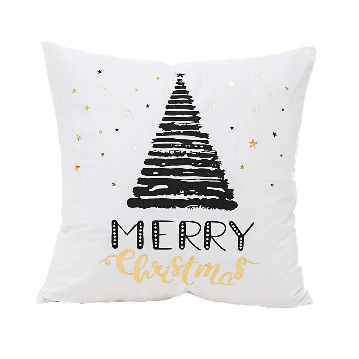 Wholesale Christmas atmosphere gold-stamping festive pillowcase