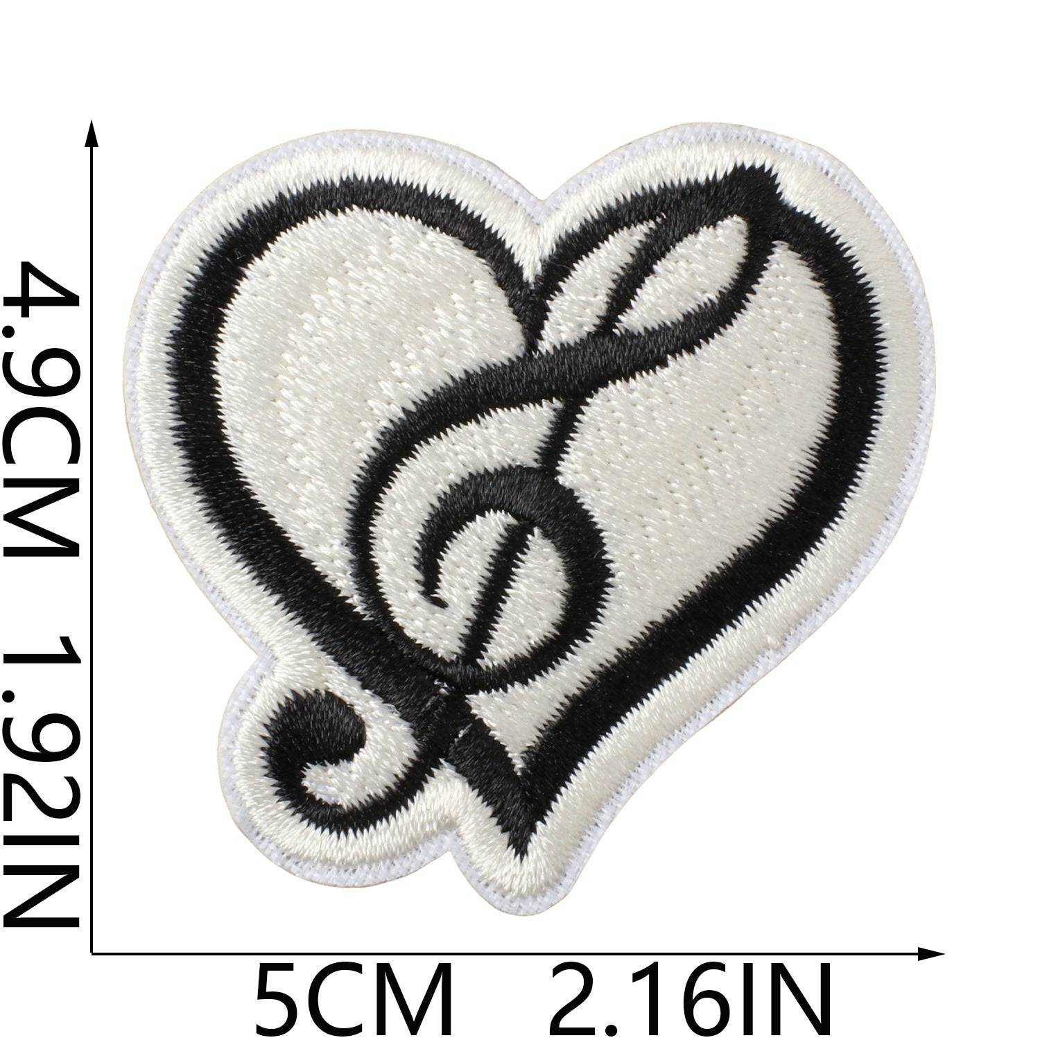 Wholesale Music Note Embroidered Patches For Clothing DIY Repair Decorative Self Adhesive Craft Accessory