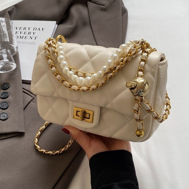 Wholesale Diamond Embroidery Chain Single Shoulder Underarm Small Square Bag