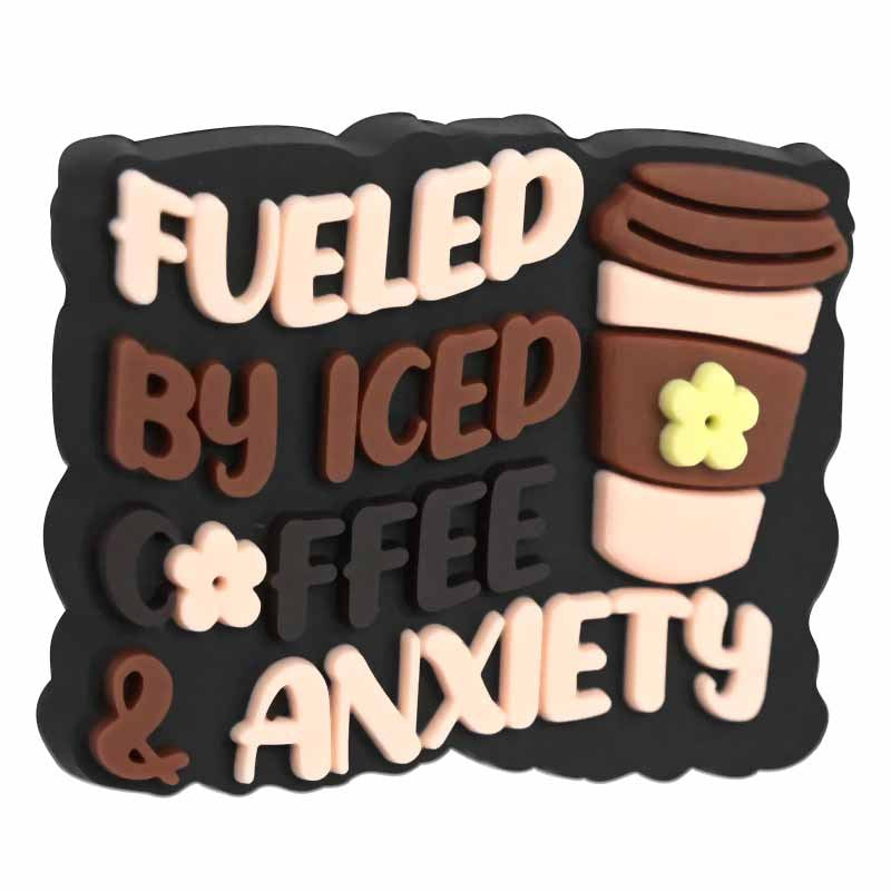 WholesaleRandom 100pcs Cartoon coffee letter bead Focal Beads