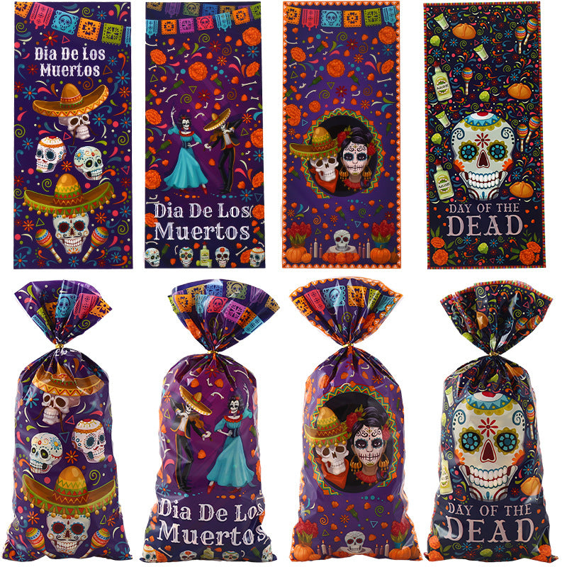 Wholesale Halloween Skull Candy Bag Packaging