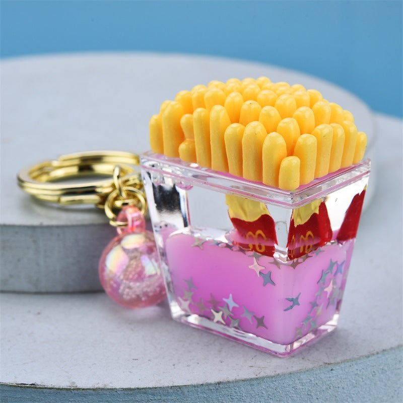 Hamburguesa al por mayor papas fritas acrílico