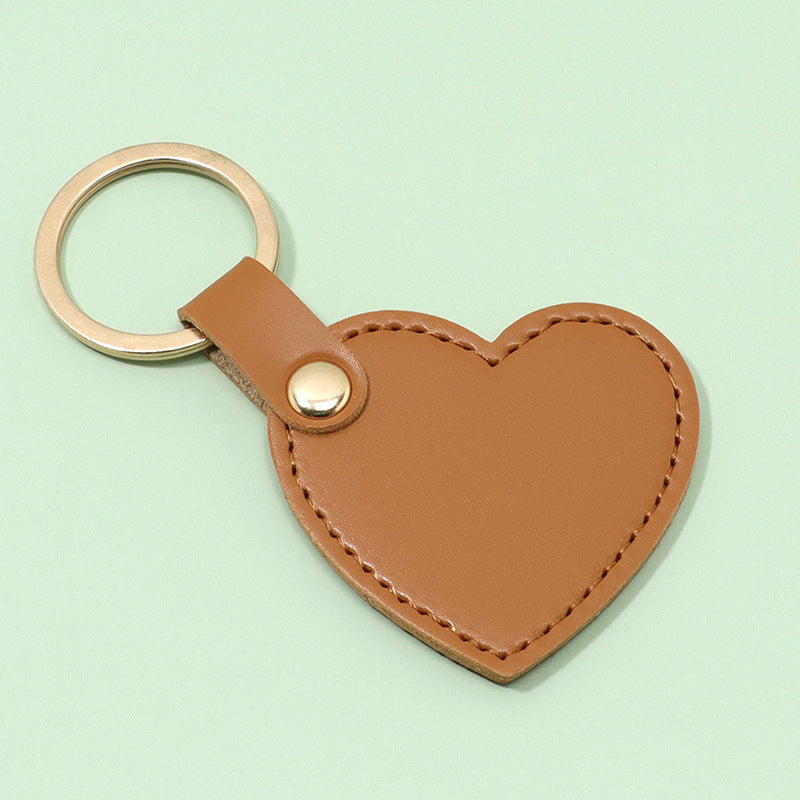 Wholesale Creative Heart Shaped Leather Keychains