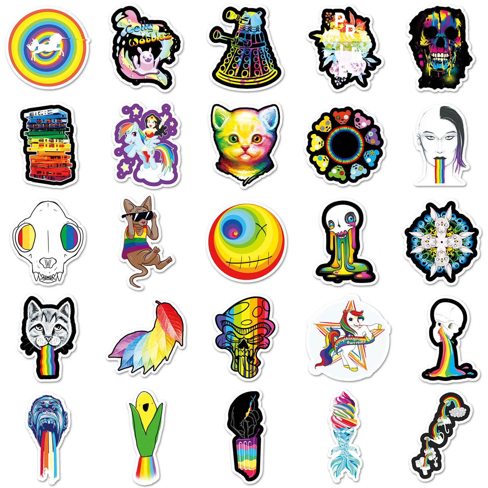 Wholesale 101 Colorful Graffiti Personality Stickers