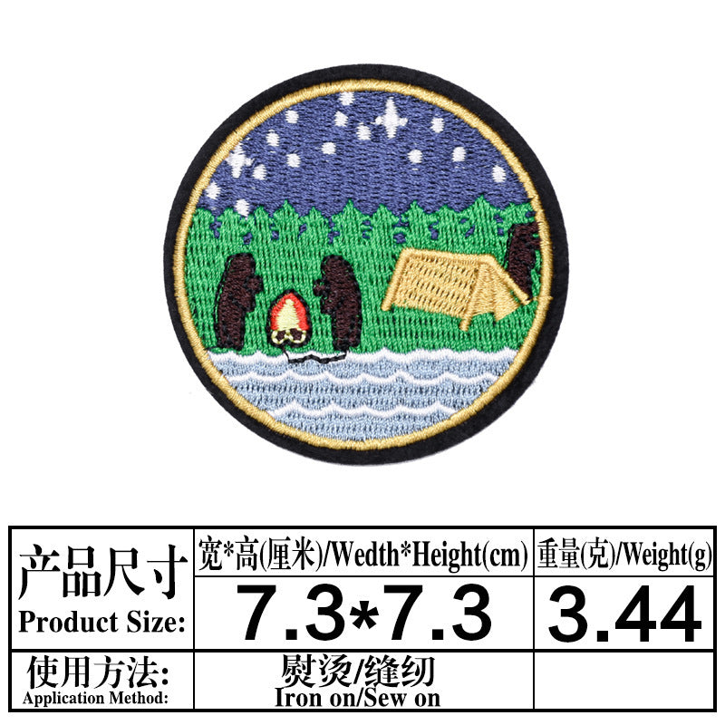 Wholesale Chic Embroidered Cloth Patches For Clothing Repair Decorative Applique Badges DIY Sewing Craft Supply Gift