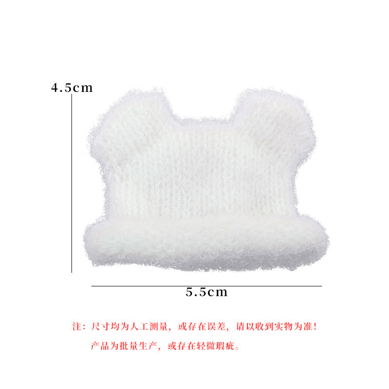 Wholesale 10pcs Plush Doll Bear Yarn Hat Doll Accessories