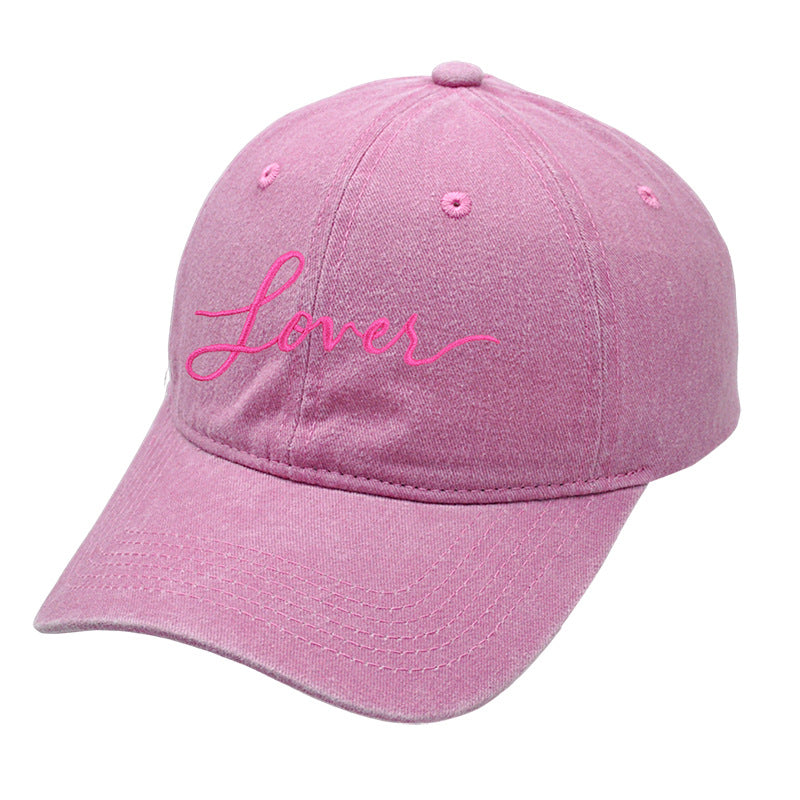 Wholesale Valentine's Day Lover Embroidered Cotton Baseball Hat