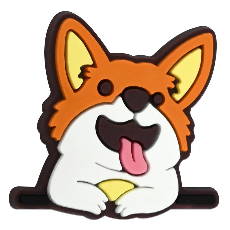 Wholesale Random 100pcs Shiba Inu Dog Cartoon  Focal Beads