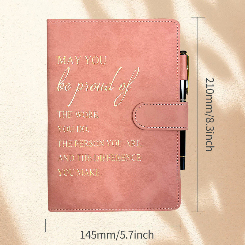 Wholesale Cross-border notebook in stock wholesale Amazon leather plan hand ledger temu incentive magnetic buckle notebook customization