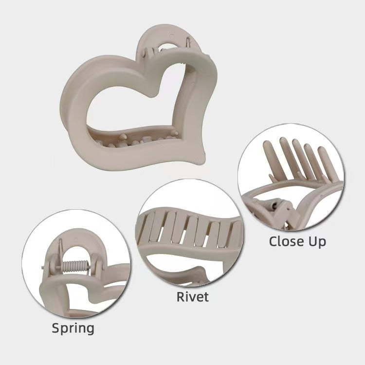 Wholesale Valentine's Day Maillard Style Acrylic Grab Clip Advanced Hair Accessories