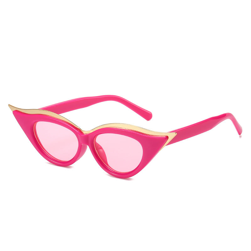 Wholesale Cat-eye Retro Fashion Metal Sunglasses