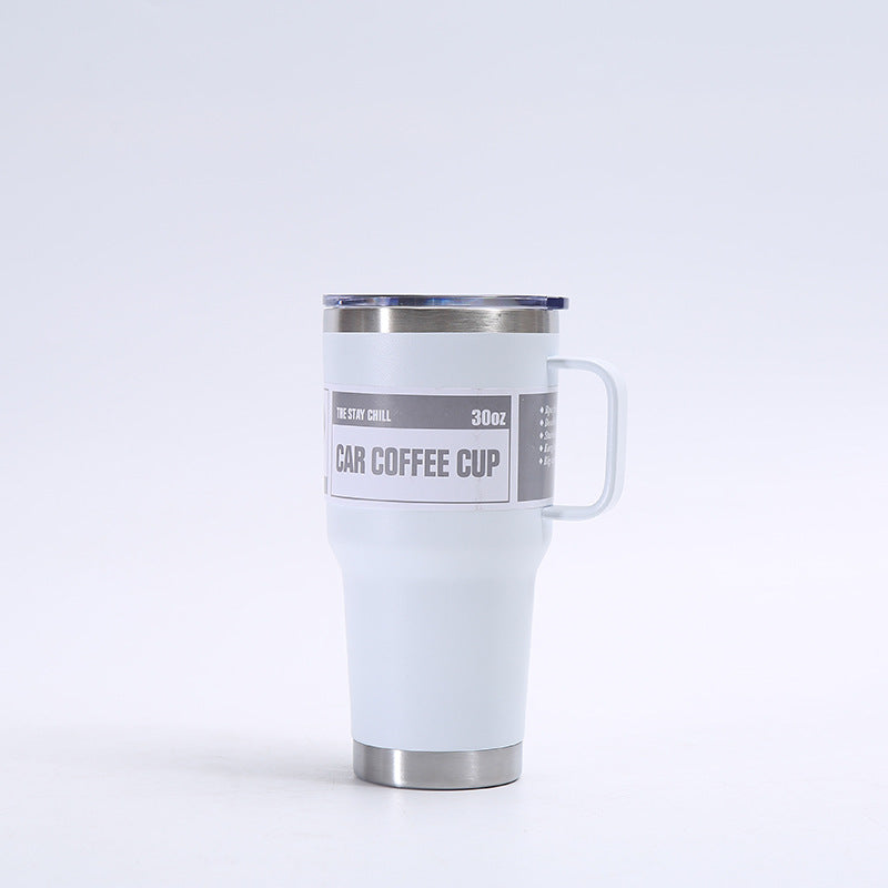 Wholesale Tumbler Stainless Steel Thermos Cup with Handle Portable Large Capacity Vacuum Ice Cup