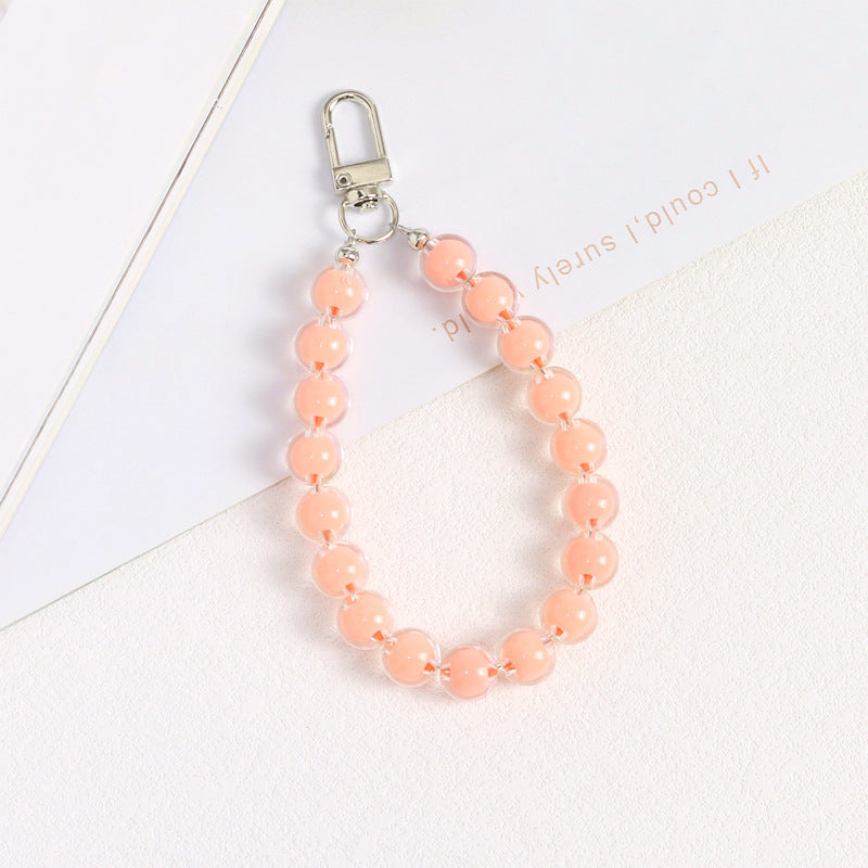 Wholesale Acrylic Candy Color Beaded Bracelet Keychains