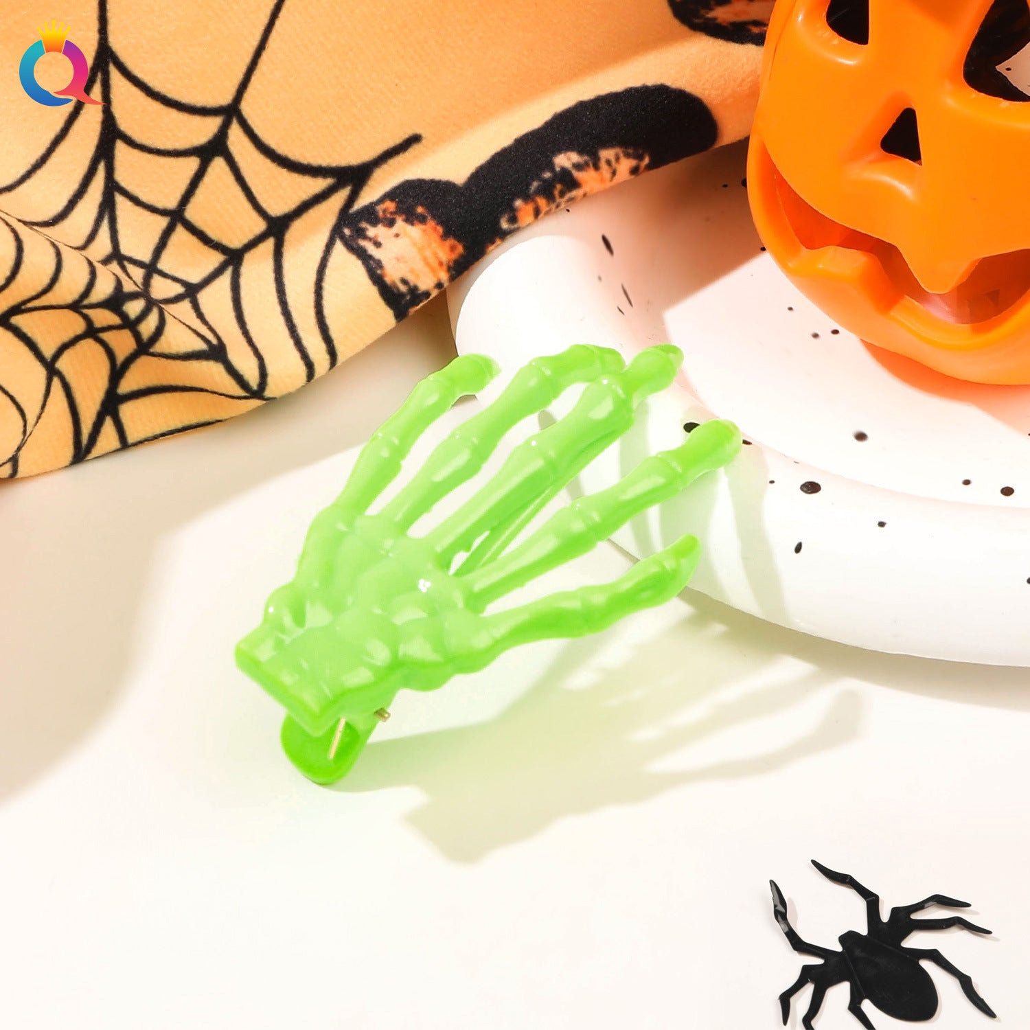Wholesale Halloween Horror Ghost Claw Skeleton Hand Side Hair Clips