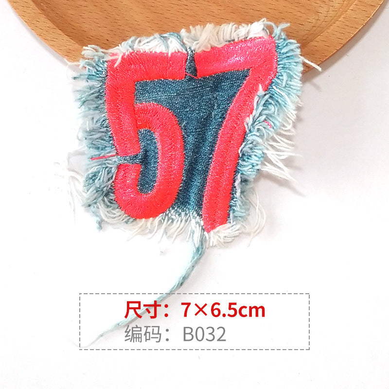 Wholesale Letter Skull Series Embroidery DIY Patches