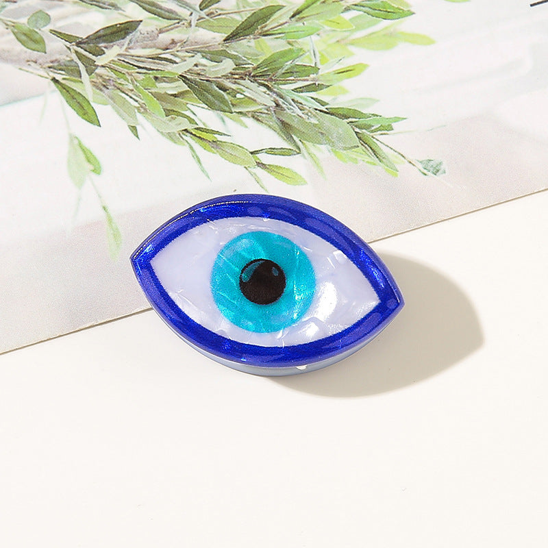 Wholesale Round Evil Eye Hair Clip Acrylic Claw Clip Bohemian Greek Style Fashion Hair Accessory For Women Resale
