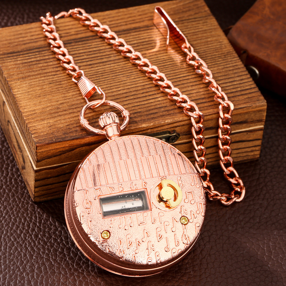 Wholesale Vintage Creative Broom Castle Music Octave Box Pocket Watch OLY Exclusive