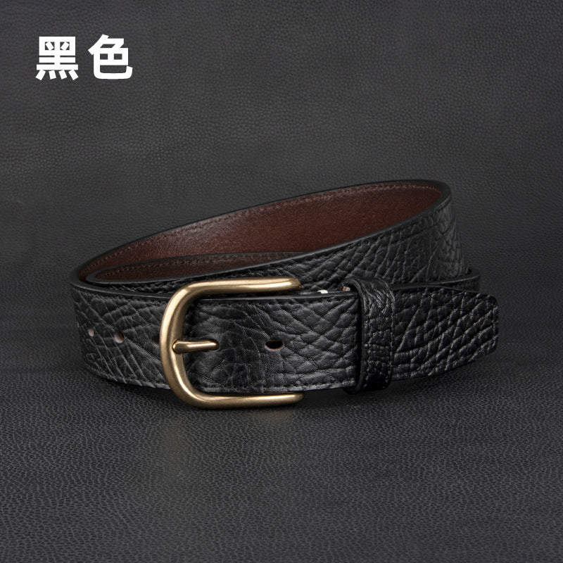 Wholesale Genuine leather belt with pin buckle