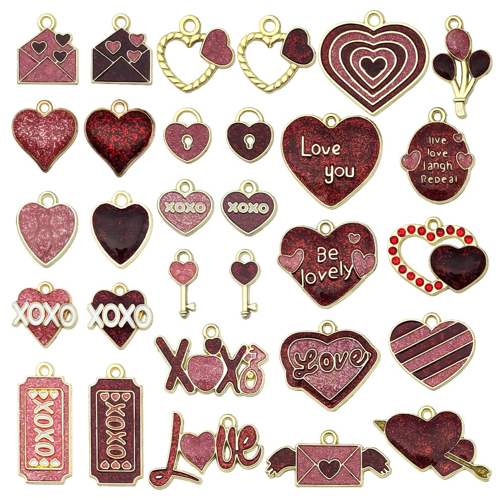 Wholesale Pink Valentine' s Day Love Accessories Pendant