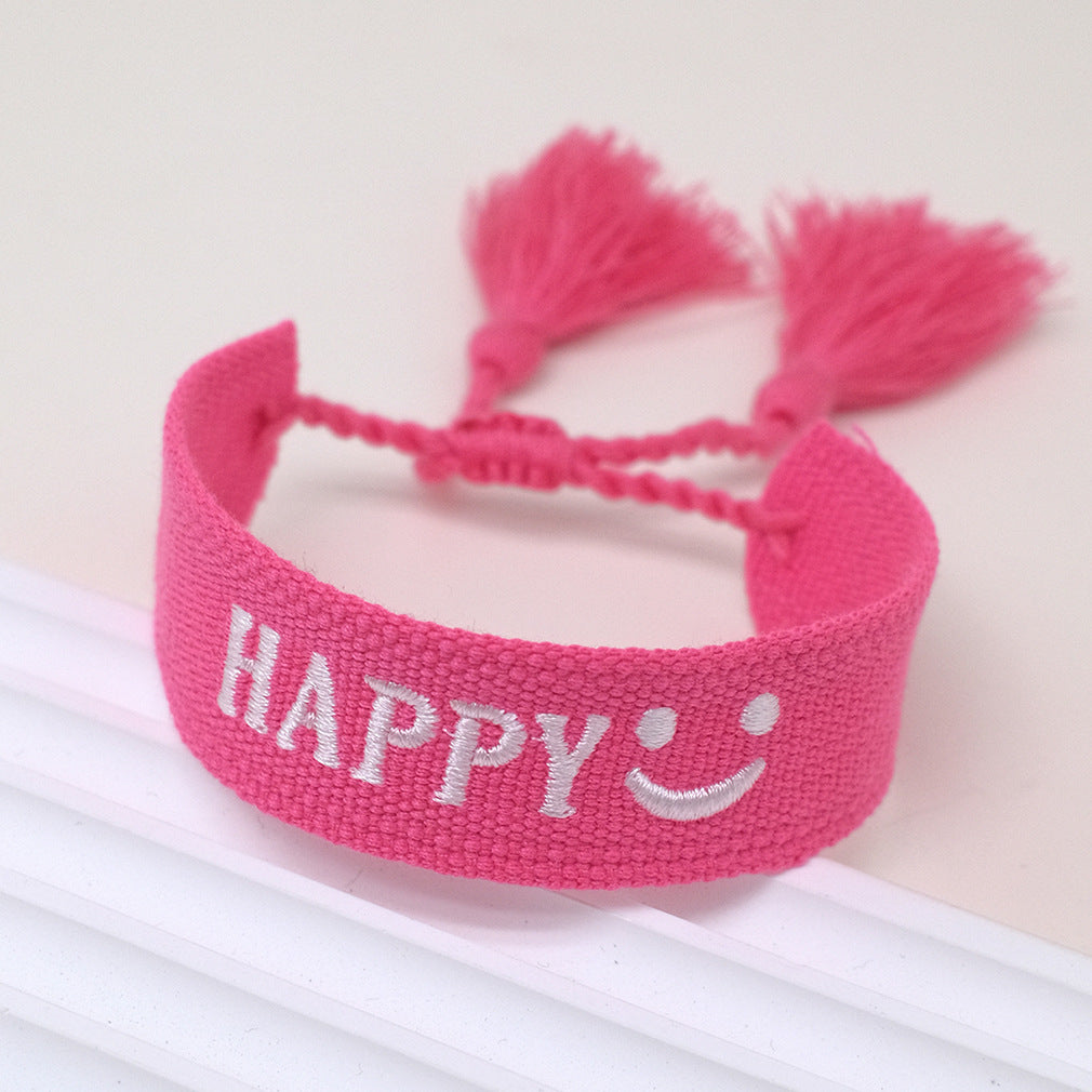 Wholesale Polyester Cord Braided Tassel Bracelets