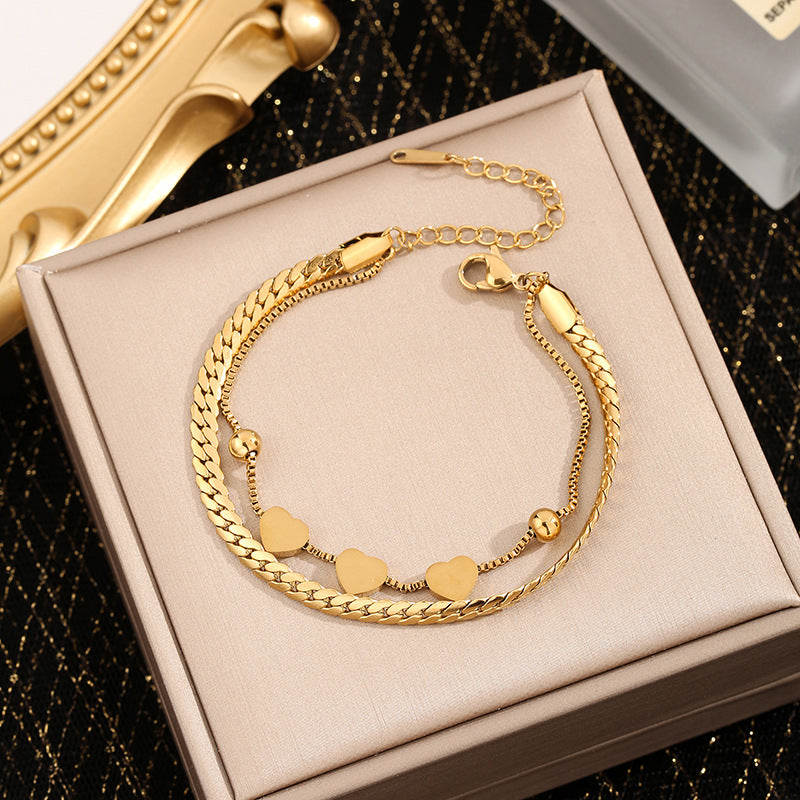 Wholesale Multi-layer Wound Titanium Steel Bracelet