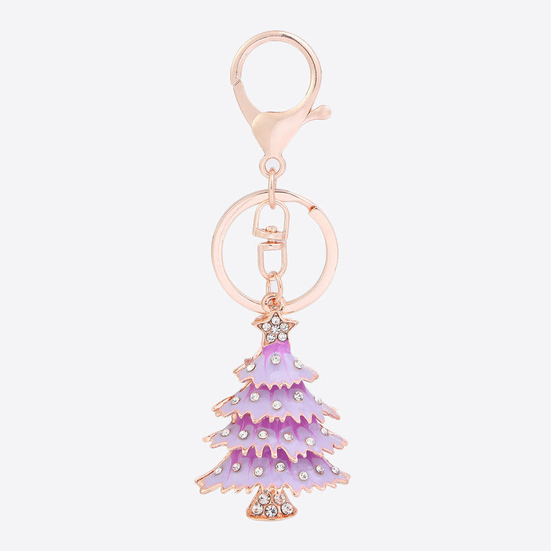 Wholesale Alloy Christmas Tree Keychain
