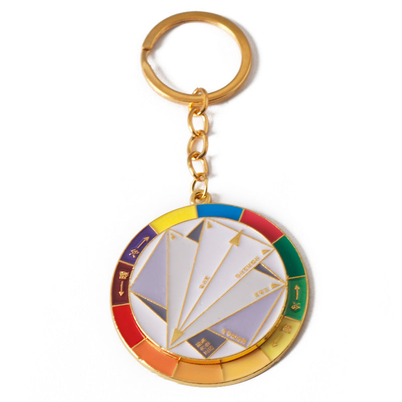 Wholesale My Color Selection Rotating Keychain