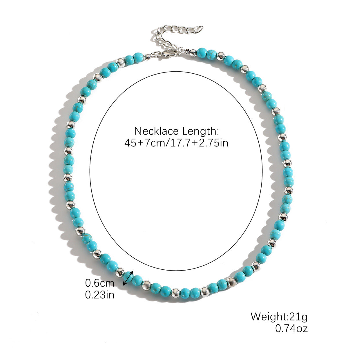 Wholesale Western Cowboy Turquoise Leather Necklace