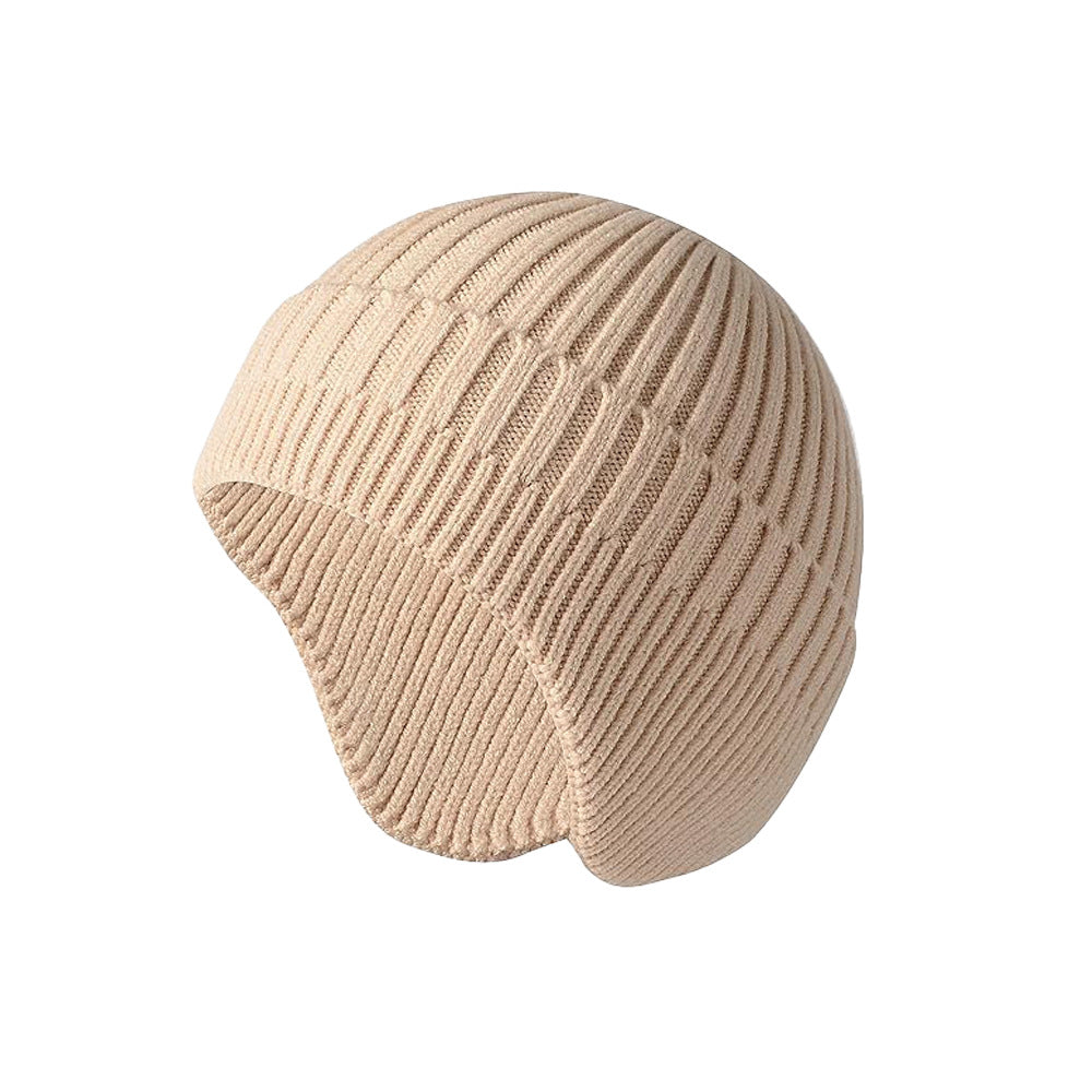 Wholesale Autumn and Winter Thick Warm Ear Protection Men's and Women's Outdoor Cold Proof Pullover Knitted Hat