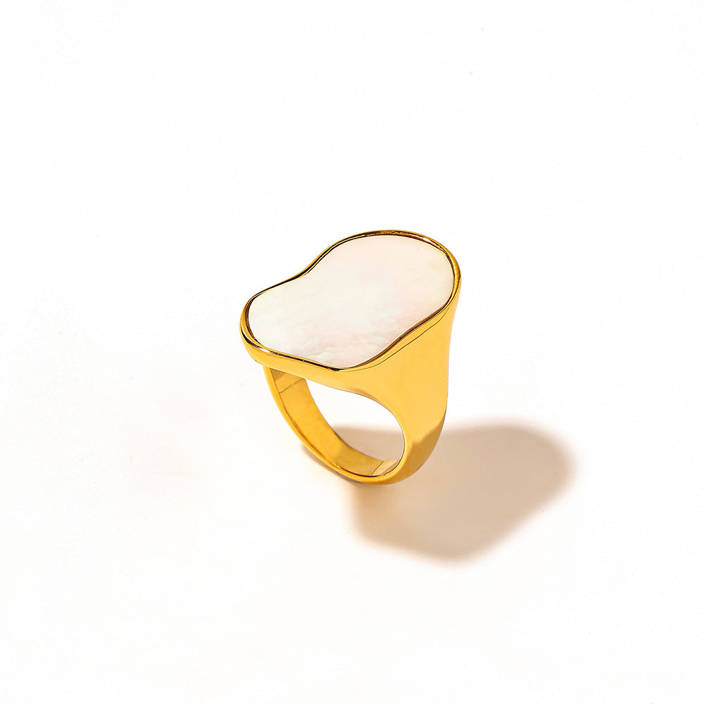 Wholesale Steel Stainless Steel Ring Vintage Round Irregular Rings