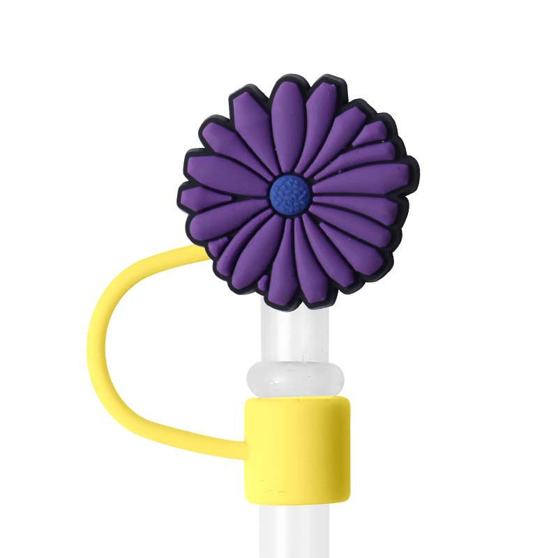 Wholesale 70pcs Cartoon Silicone Straw Caps Fun Party Straw Decoration Cup Accessories