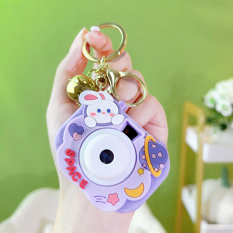 Wholesale Cartoon Cute Plastic Projection Camera Keychains
