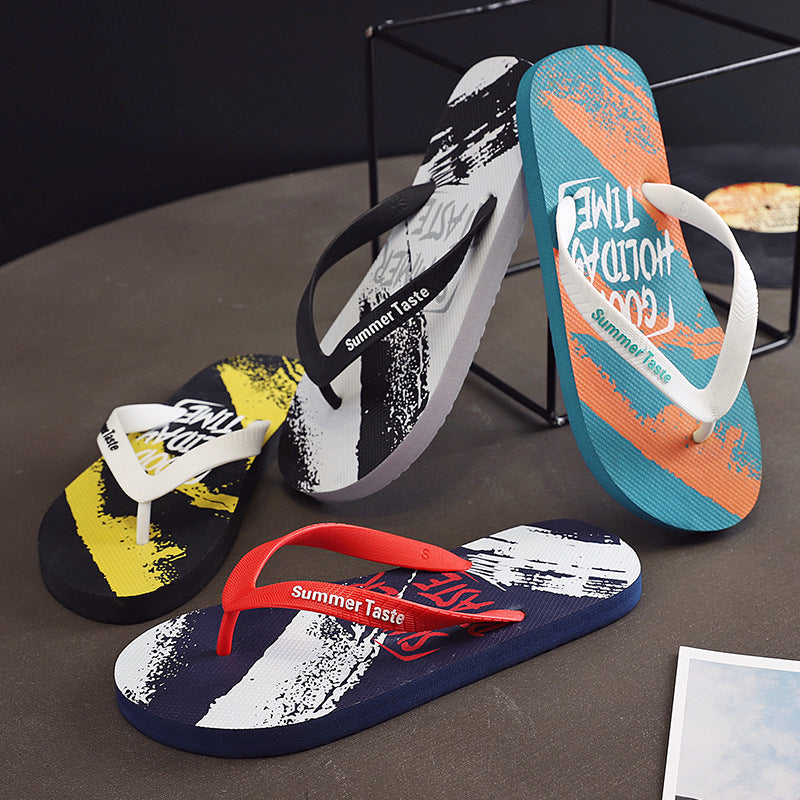 Chanclas de estilo de graffiti de PVC al por mayor