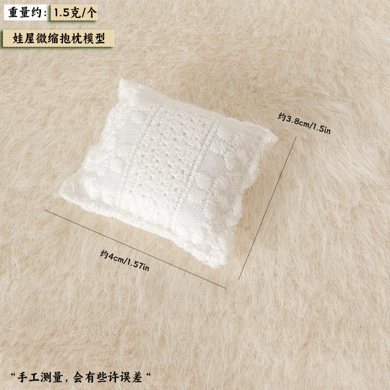 Wholesale Miniature Pillow Sofa Pillow Living Room Model Doll Accessories