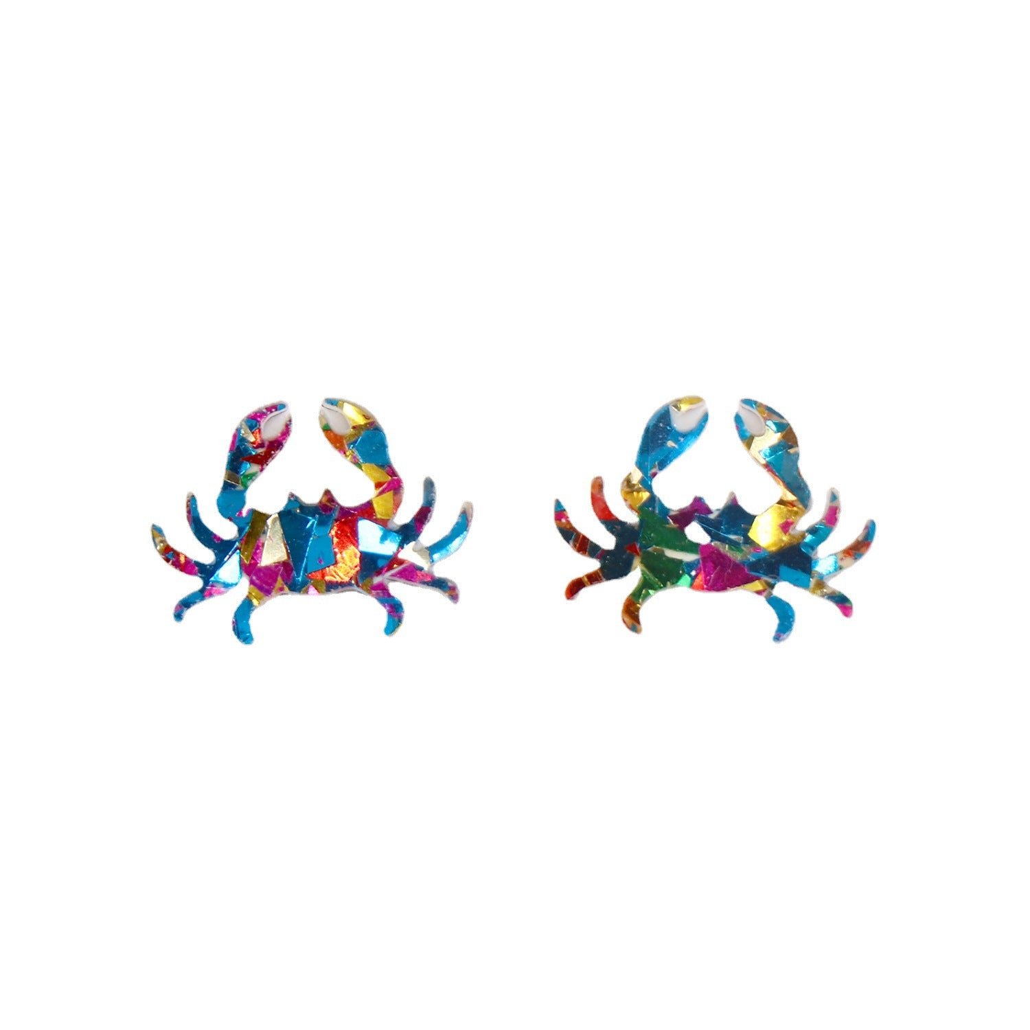 Wholesale  lobster crab cute acrylic earrings for women jewelry