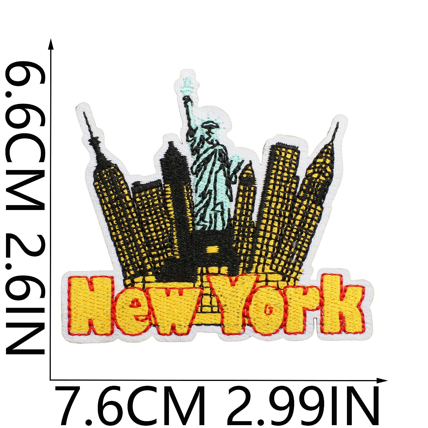 Wholesale Statue of Liberty Independence Flag Embroidery DIY Patches