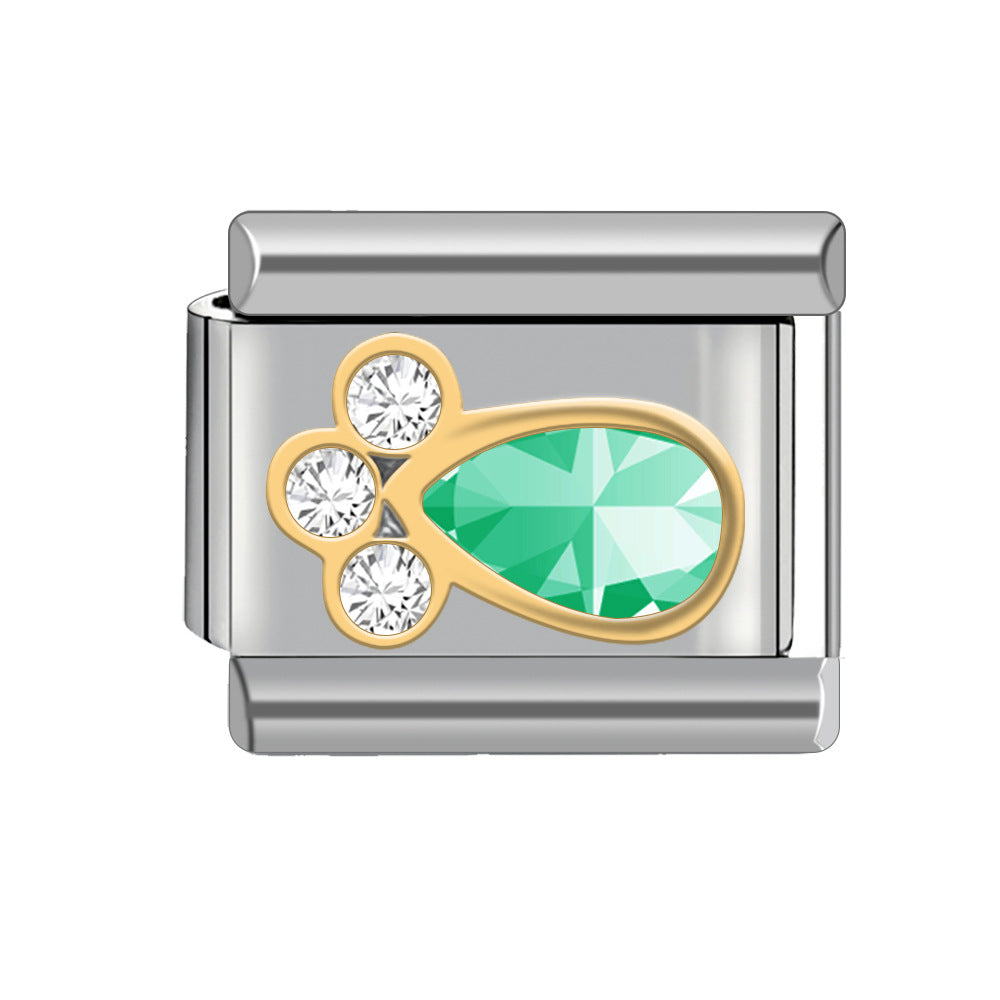 Wholesale Italian Charm Bracelet 9mm DIY Spliced Detachable Cute Pattern Combination Bracelet