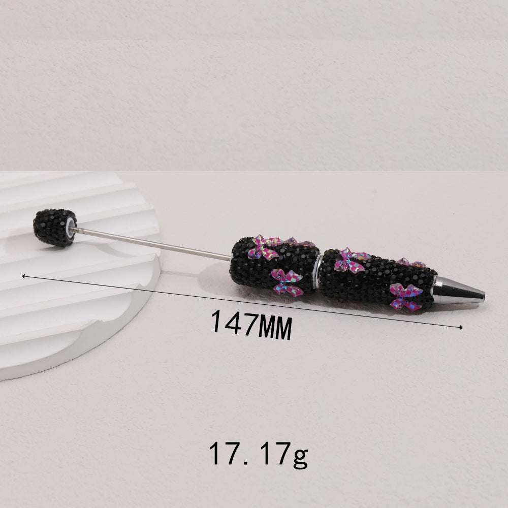 Wholesale  5pcs Butterfly Soft Clay Full Diamond Fancy Beadable Pens