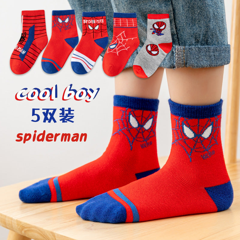 Wholesale Autumn and Winter Children's Cartoon Solid Color Cotton Socks
